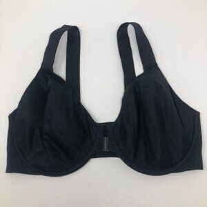 Spanx Bra-llelujah! Unlined Full Coverage Bra Size 36D Black Front Close